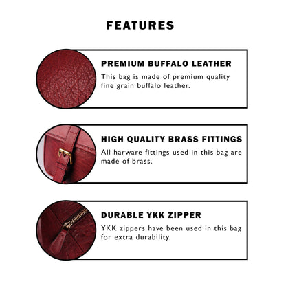 Classy Leather Bags Scarlet Big Duffel - AVBL MRKT (7)
