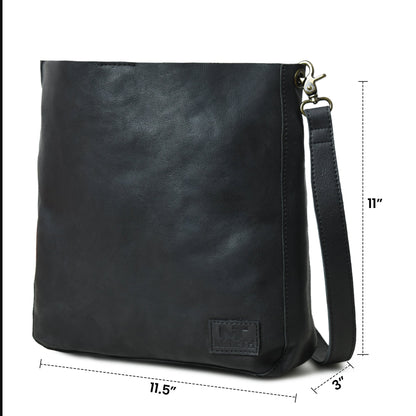 Classy Leather Bags Serenity Everyday Crossbody Sling, Black - AVBL MRKT (10)