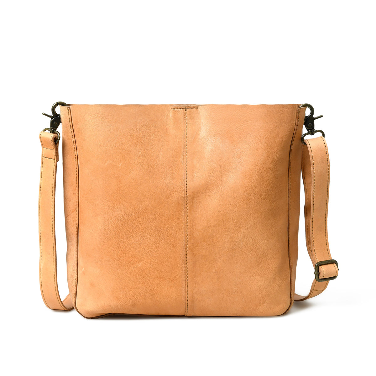 Classy Leather Bags Serenity Everyday Crossbody Sling, Tan - AVBL MRKT (6)