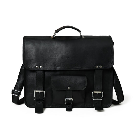 Classy Leather Bags Shadow Silver Black Messenger Bag - AVBL MRKT (1)