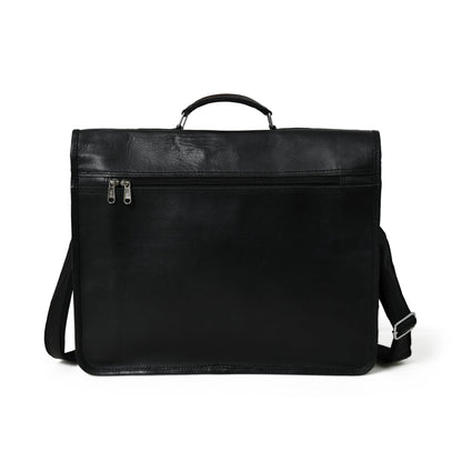 Classy Leather Bags Shadow Silver Black Messenger Bag - AVBL MRKT (4)