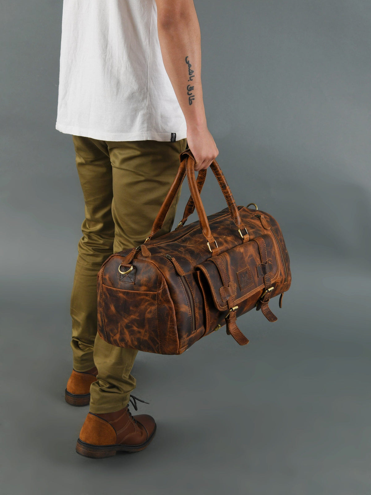 Classy Leather Bags Sinclair Buffalo Duffle - AVBL MRKT (5)