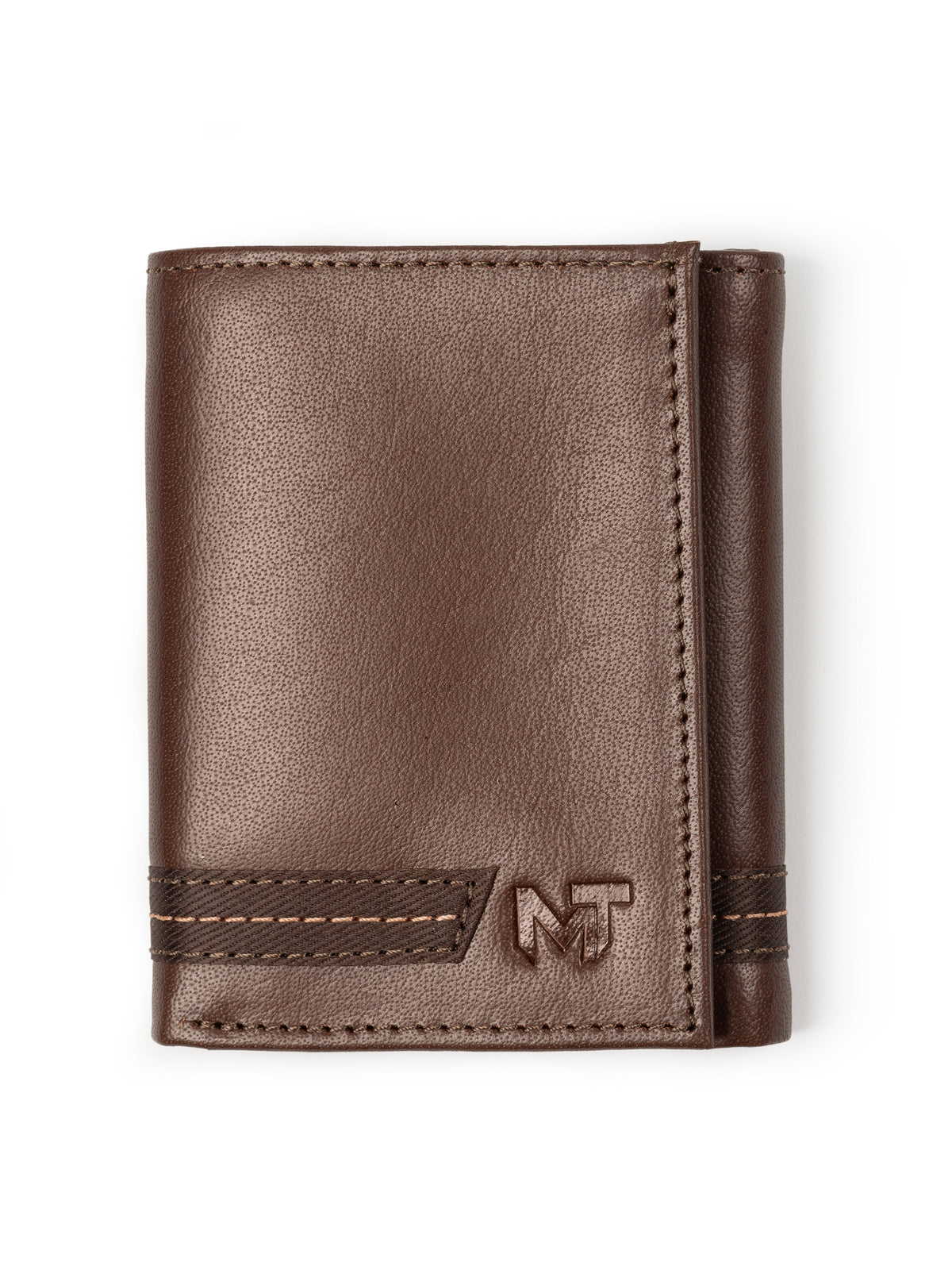 Classy Leather Bags SleekCut Tri-Fold Wallet - Brown - AVBL MRKT (1)