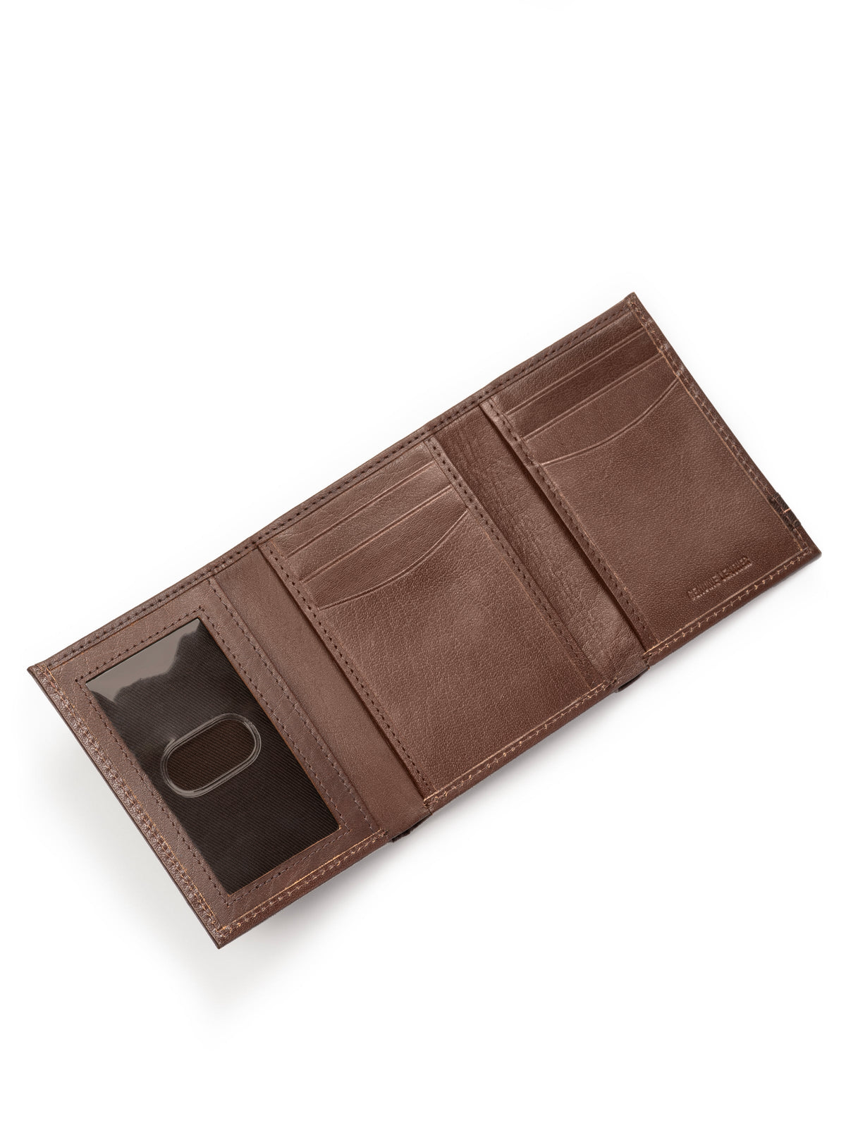Classy Leather Bags SleekCut Tri-Fold Wallet - Brown - AVBL MRKT (3)