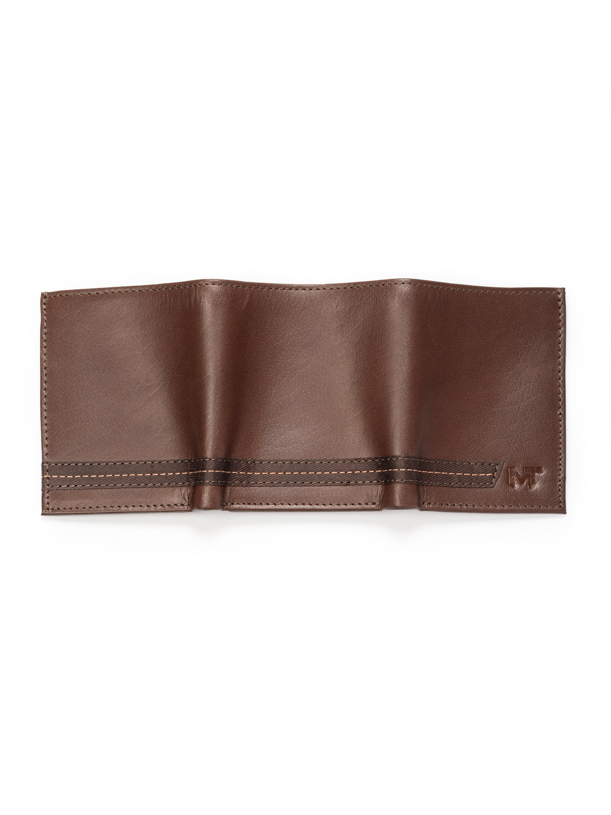 Classy Leather Bags SleekCut Tri-Fold Wallet - Brown - AVBL MRKT (5)