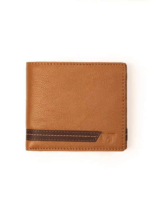 Classy Leather Bags Stripe Brown Men's Wallet - AVBL MRKT (1)