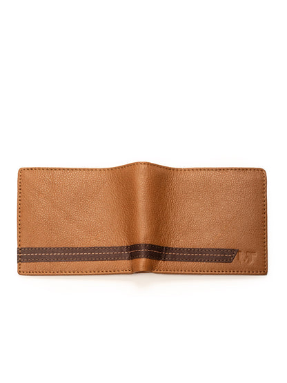 Classy Leather Bags Stripe Brown Men's Wallet - AVBL MRKT (4)
