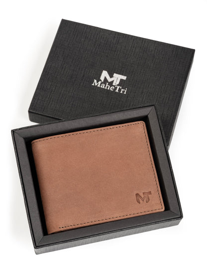 Classy Leather Bags Tan Brown Slate Wallet - Mat finish - AVBL MRKT (3)