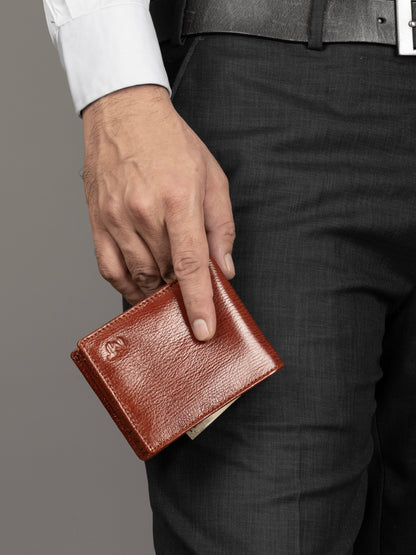 Classy Leather Bags Tan Classic Men's Wallet - AVBL MRKT (3)
