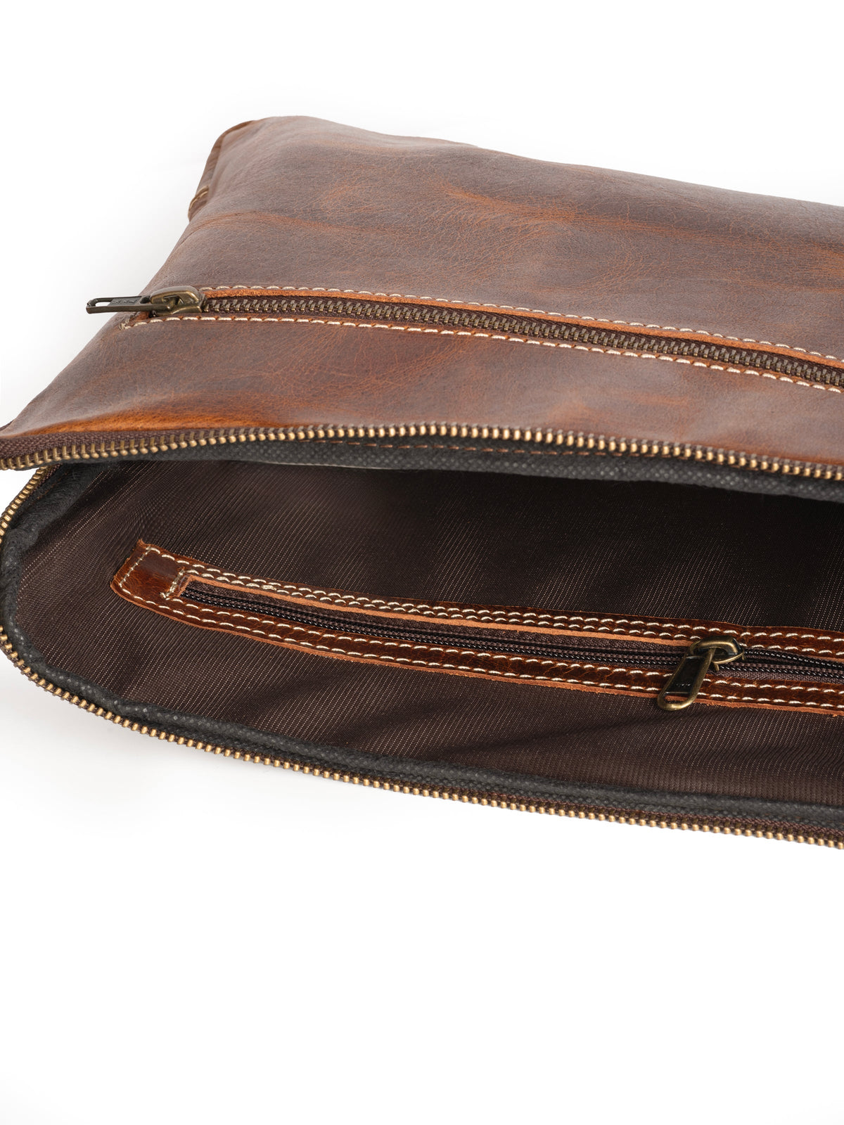 Classy Leather Bags Tan Laptop Sleeve - AVBL MRKT (6)