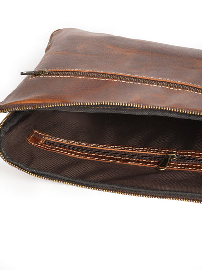 Classy Leather Bags Tan Laptop Sleeve - AVBL MRKT (6)