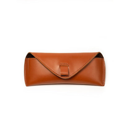 Classy Leather Bags Tan Leather Sunglasses Case - AVBL MRKT (2)