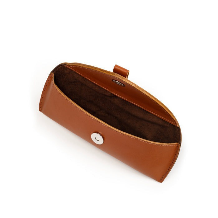 Classy Leather Bags Tan Leather Sunglasses Case - AVBL MRKT (6)