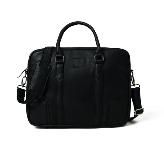 Classy Leather Bags Texas Black Leather Briefcase - AVBL MRKT (1)