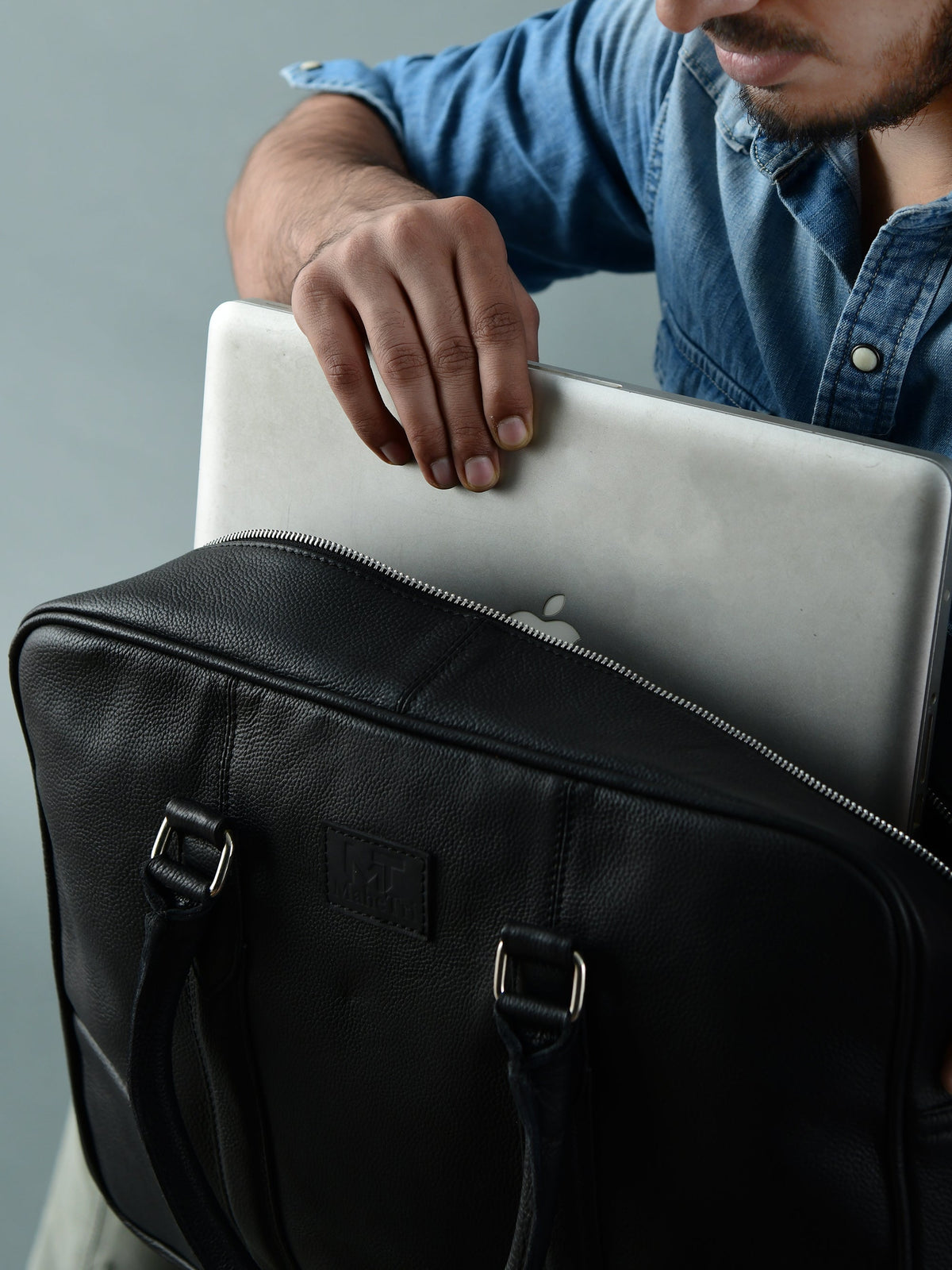 Classy Leather Bags Texas Black Leather Briefcase - AVBL MRKT (10)
