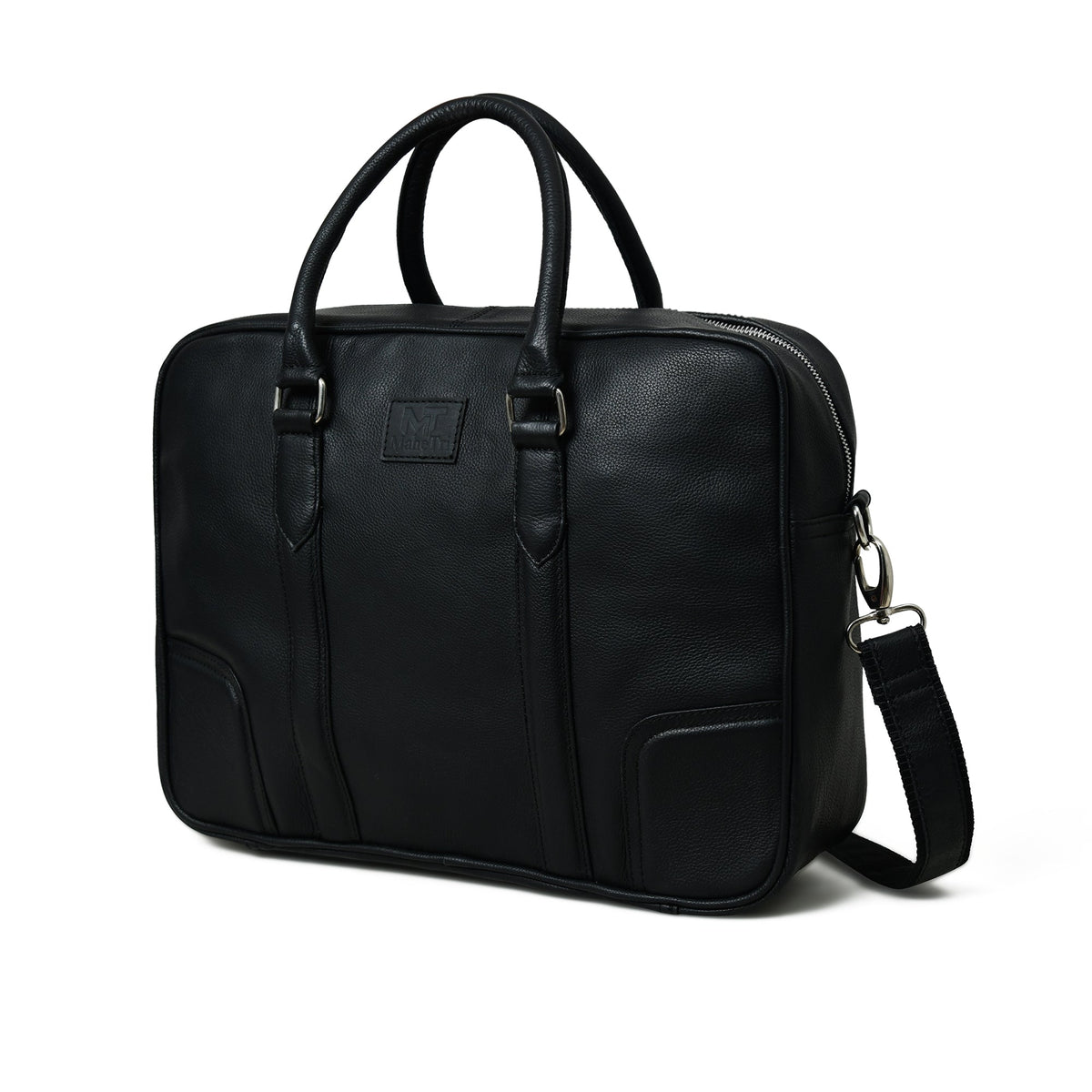 Classy Leather Bags Texas Black Leather Briefcase - AVBL MRKT (3)
