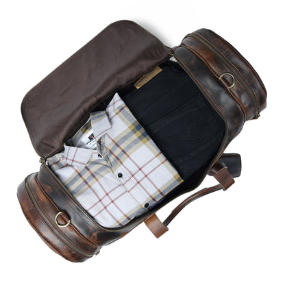 Classy Leather Bags Textured Carter Duffel - AVBL MRKT (3)