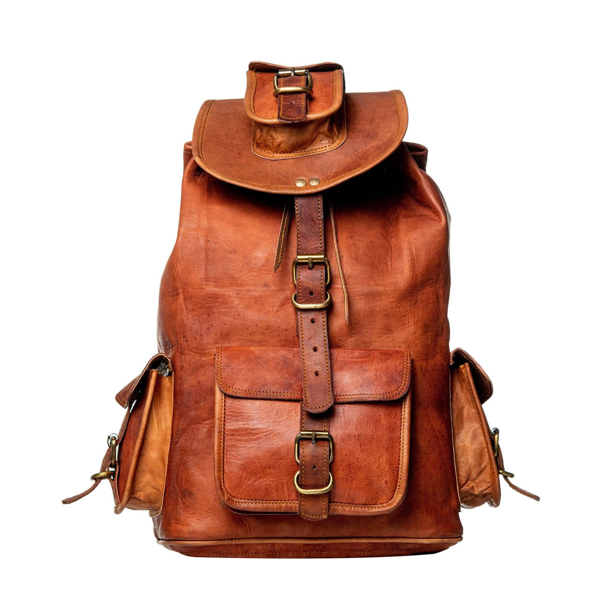 Classy Leather Bags The Alvarado Tanned Backpack - AVBL MRKT (1)