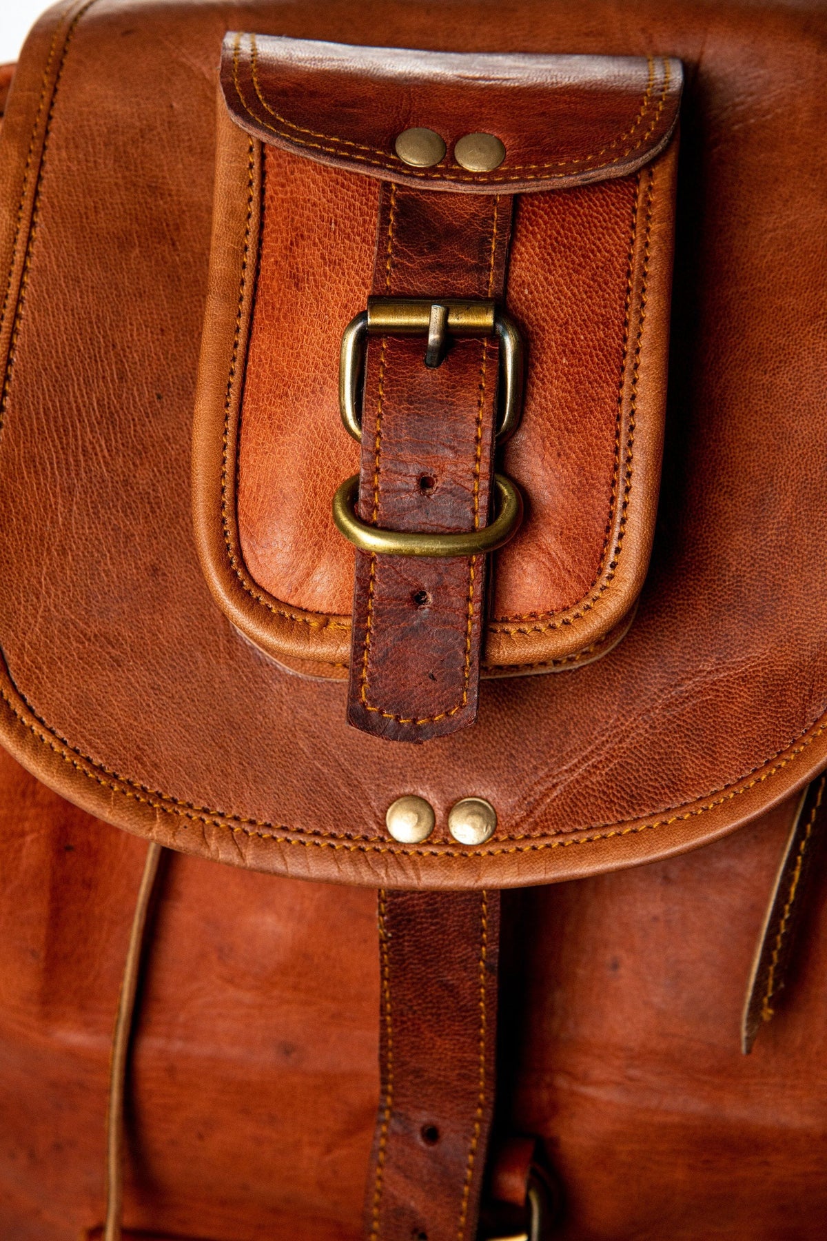 Classy Leather Bags The Alvarado Tanned Backpack - AVBL MRKT (4)