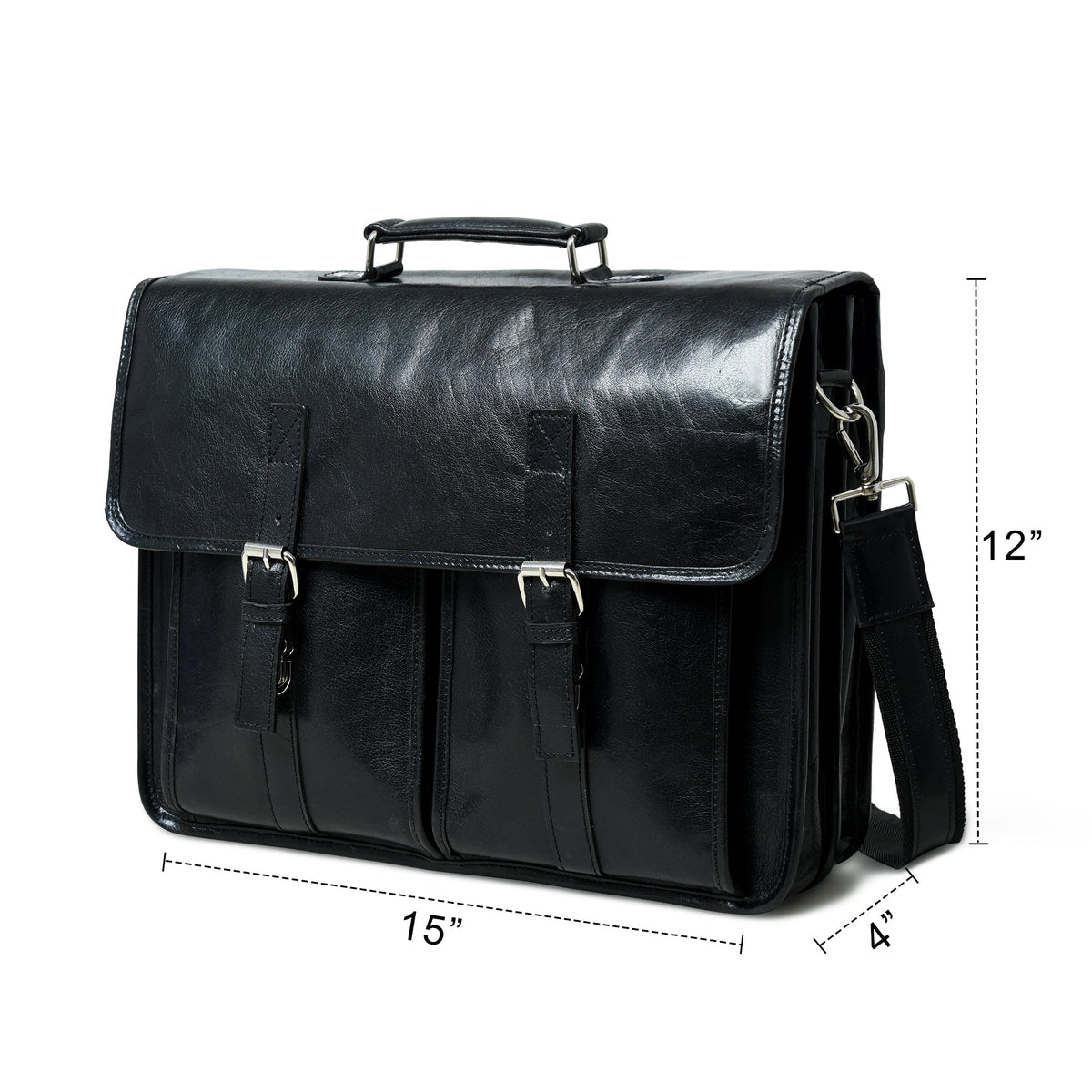 Classy Leather Bags The Architect Black Executive - AVBL MRKT (10)