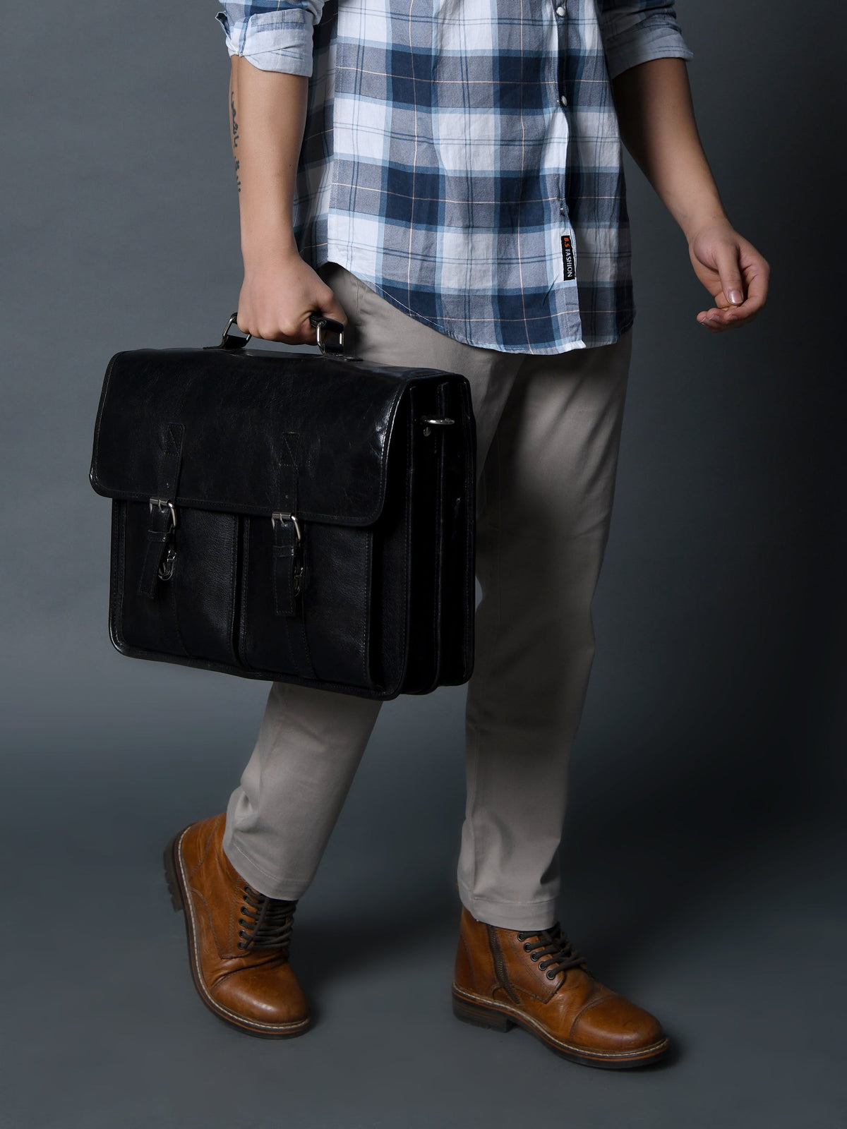 Classy Leather Bags The Architect Black Executive - AVBL MRKT (3)