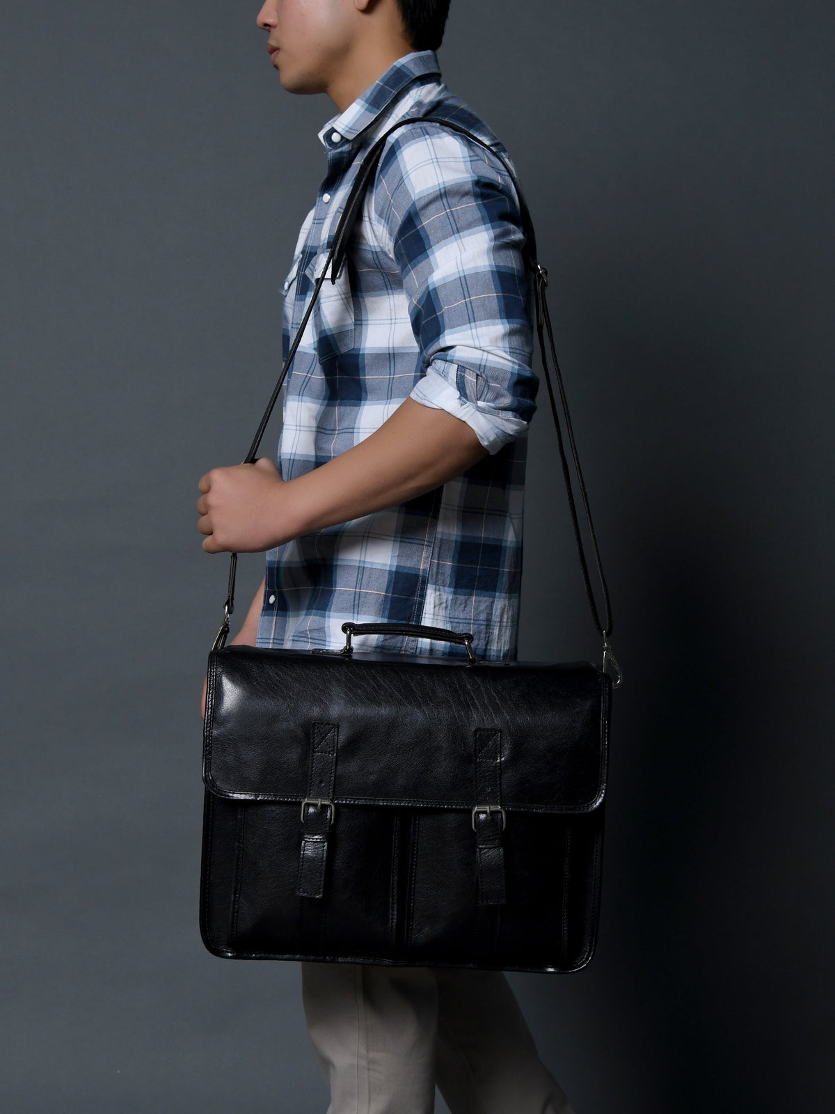 Classy Leather Bags The Architect Black Executive - AVBL MRKT (8)