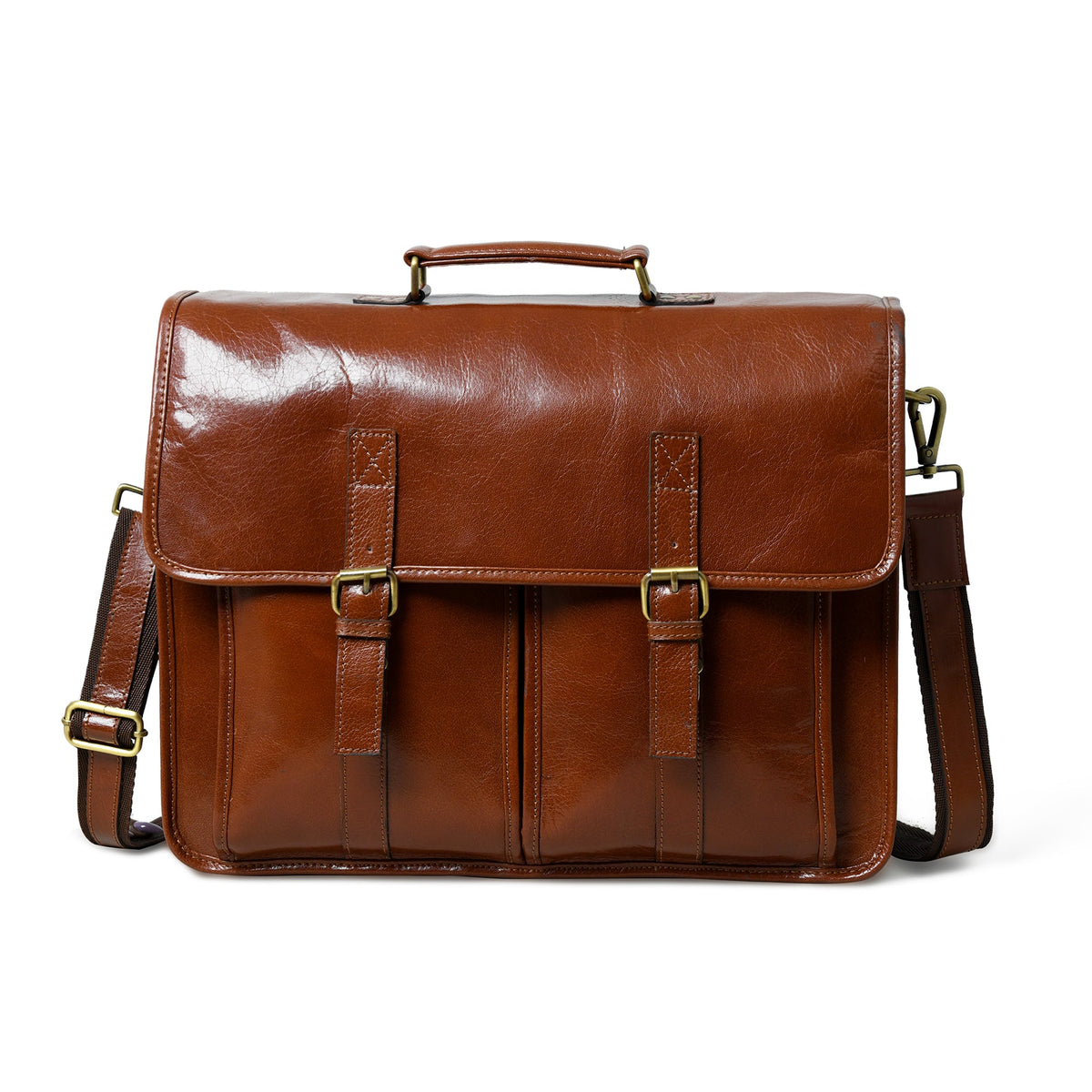 Classy Leather Bags The Architect Brown Executive - AVBL MRKT (1)