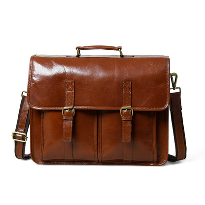 Classy Leather Bags The Architect Brown Executive - AVBL MRKT (1)