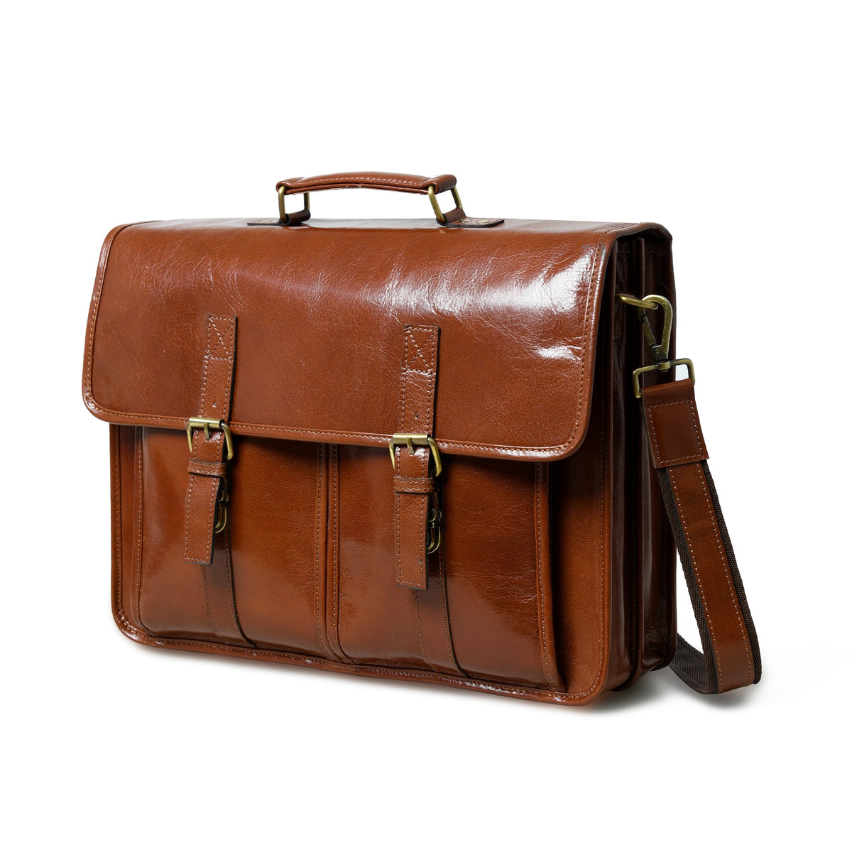 Classy Leather Bags The Architect Brown Executive - AVBL MRKT (2)