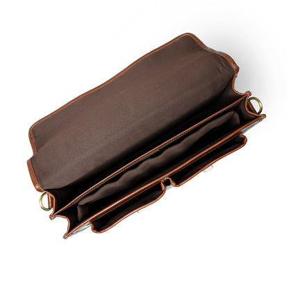 Classy Leather Bags The Architect Brown Executive - AVBL MRKT (4)