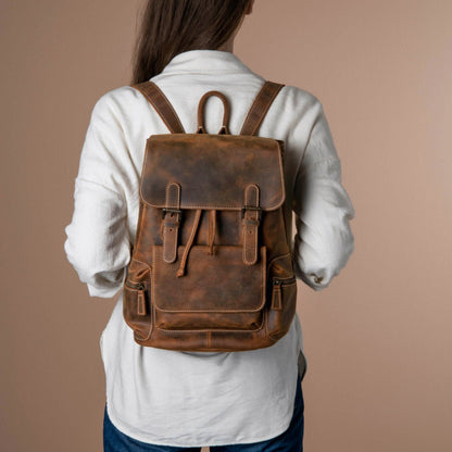 Classy Leather Bags The Armstrong Buffalo Backpack - AVBL MRKT (2)