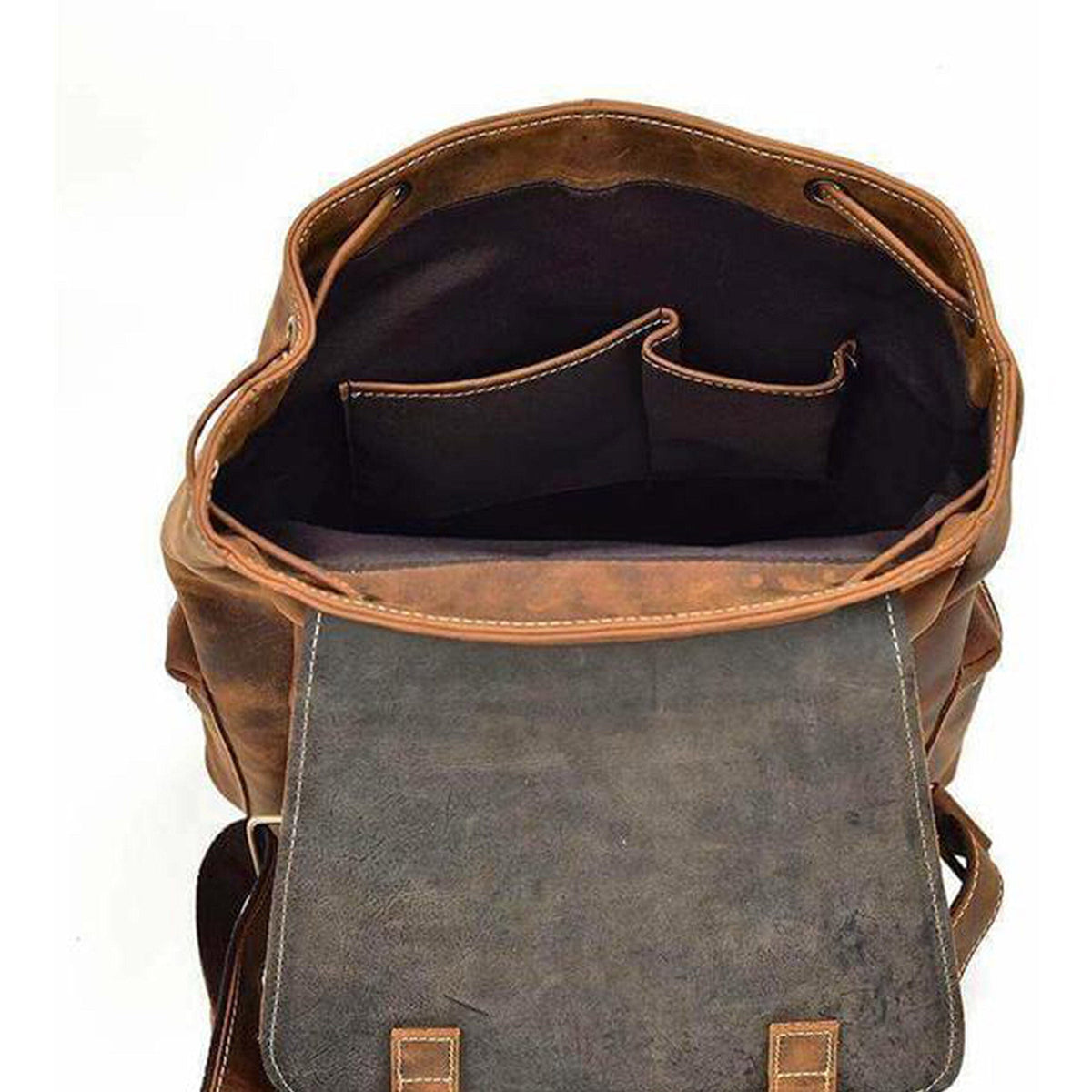 Classy Leather Bags The Armstrong Buffalo Backpack - AVBL MRKT (4)