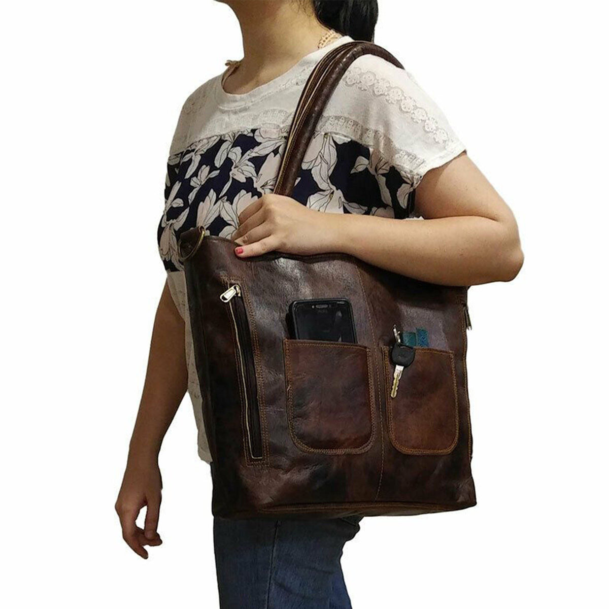 Classy Leather Bags The Astoria Tote - AVBL MRKT (2)