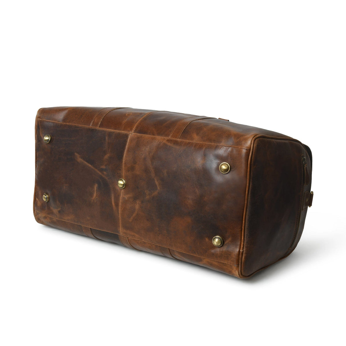 Classy Leather Bags The Bolton Flap Duffel- Brown - AVBL MRKT (7)