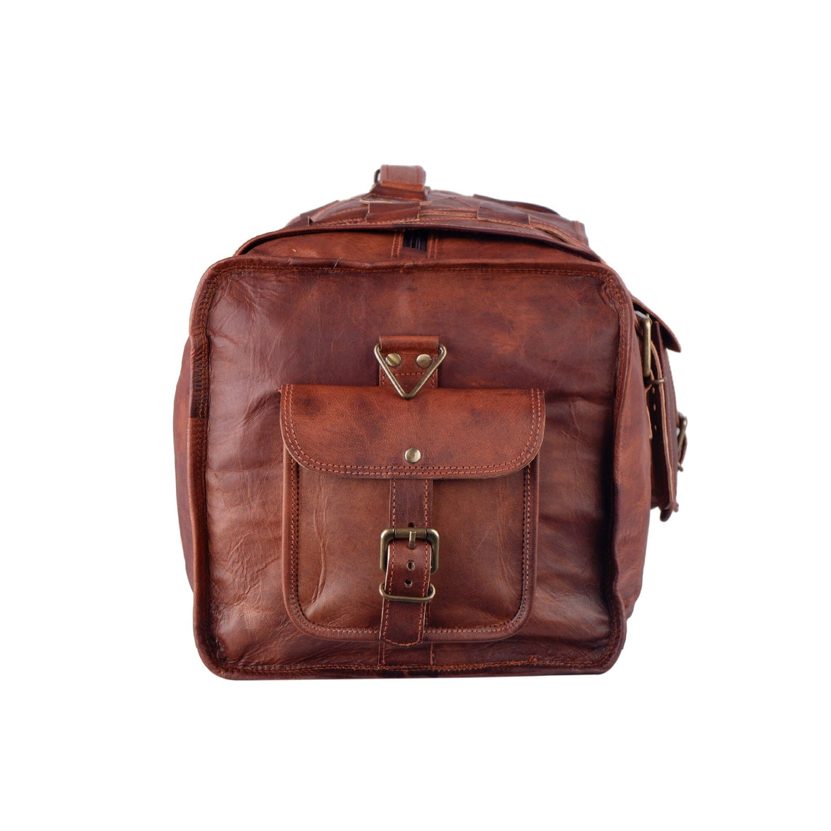 Classy Leather Bags The Bruno Flap Duffel - AVBL MRKT (5)