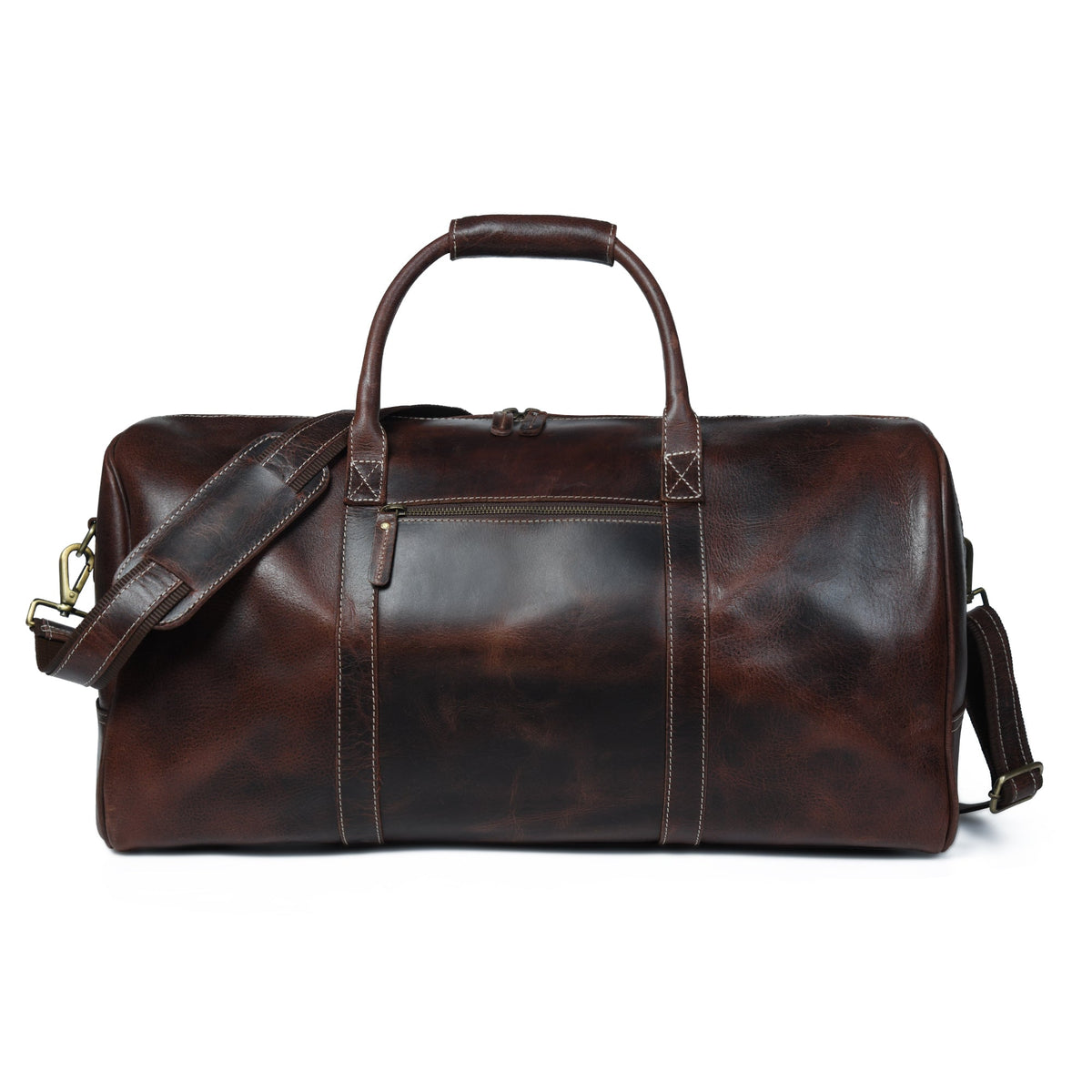 Classy Leather Bags The Buffalo Traveller- Walnut - AVBL MRKT (1)