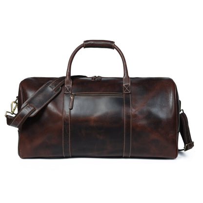 Classy Leather Bags The Buffalo Traveller- Walnut - AVBL MRKT (1)