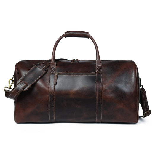 Classy Leather Bags The Buffalo Traveller- Walnut - AVBL MRKT (1)