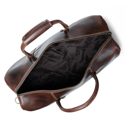Classy Leather Bags The Buffalo Traveller- Walnut - AVBL MRKT (4)