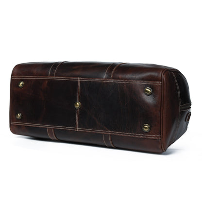 Classy Leather Bags The Buffalo Traveller- Walnut - AVBL MRKT (6)