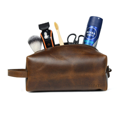 Classy Leather Bags The Cambridge Leather Dopp Kit - AVBL MRKT (2)