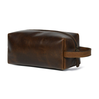 Classy Leather Bags The Cambridge Leather Dopp Kit - AVBL MRKT (4)
