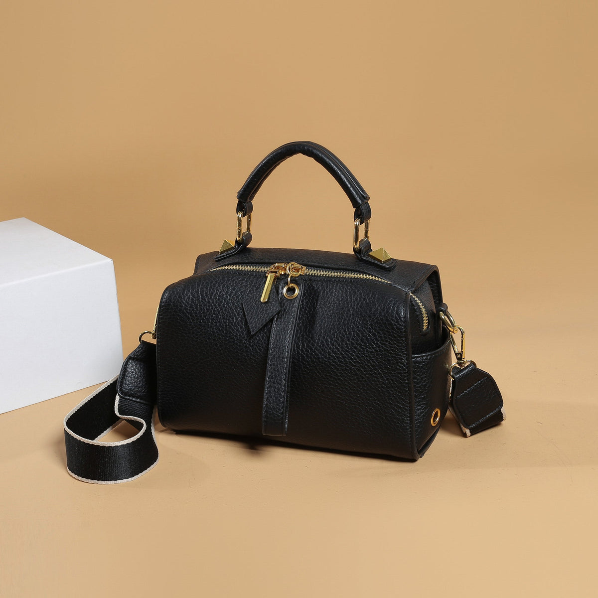 Classy Leather Bags The Camden Mini Barrel Bag - AVBL MRKT (1)