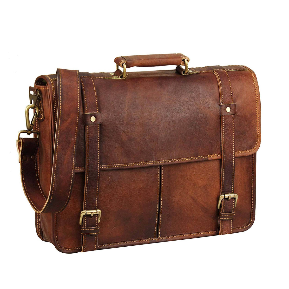 Classy Leather Bags The Chicago Messenger - AVBL MRKT (1)