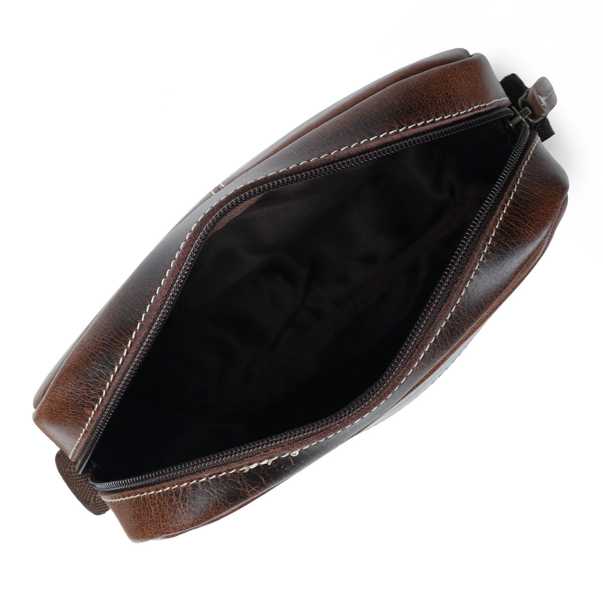 Classy Leather Bags The Compact Messenger- Dark Brown - AVBL MRKT (4)
