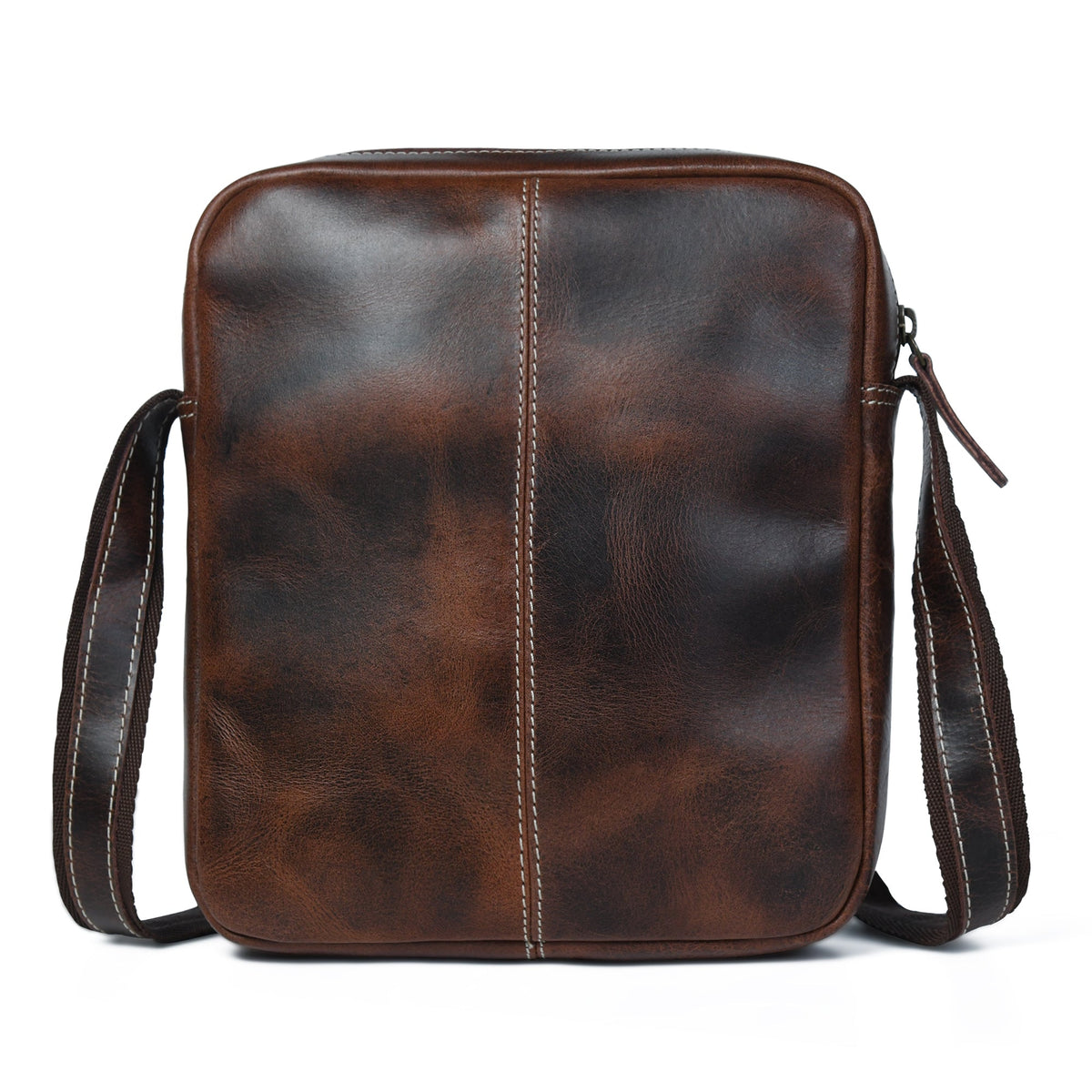 Classy Leather Bags The Compact Messenger- Dark Brown - AVBL MRKT (5)