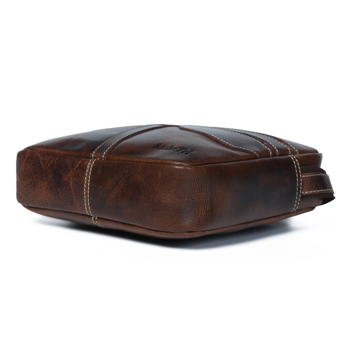 Classy Leather Bags The Compact Messenger- Dark Brown - AVBL MRKT (6)