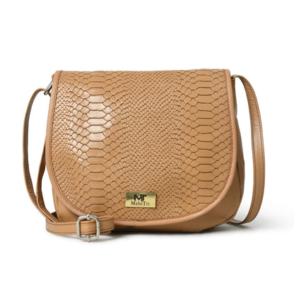 Classy Leather Bags The Croco Satchel- Beige - AVBL MRKT (3)