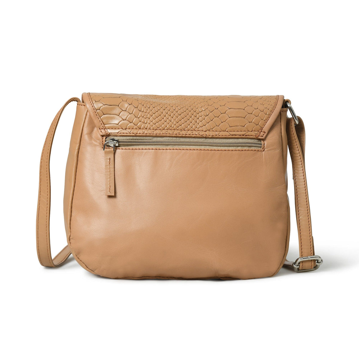 Classy Leather Bags The Croco Satchel- Beige - AVBL MRKT (7)