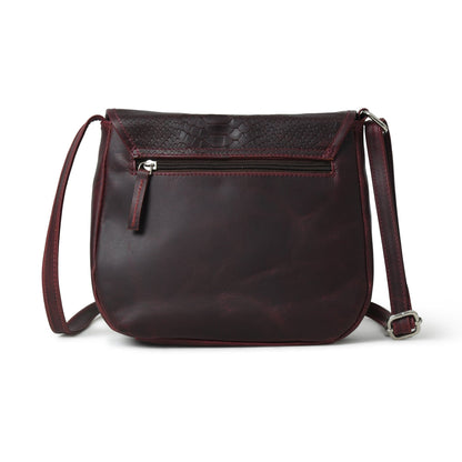 Classy Leather Bags The Croco Satchel- Cherry Red - AVBL MRKT (8)